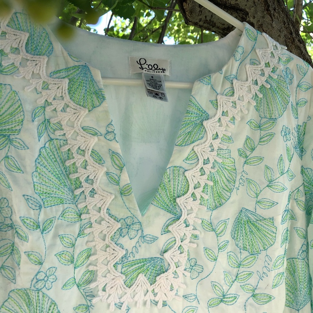 Lilly Pulitzer Designer Embroidered Tunic - Picture 7 of 11